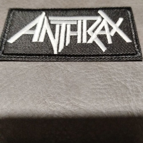 Anthrax patch new embroidered black logo