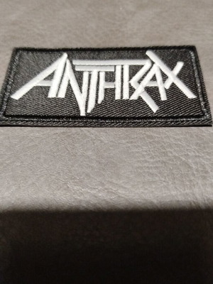 Anthrax patch new embroidered black logo