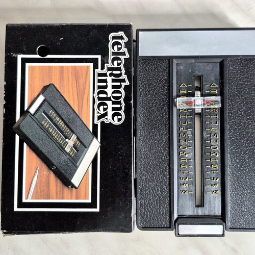 Vintage Telephone Index and Green Pocket Directory set used