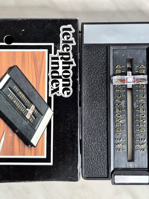 Vintage Telephone Index and Green Pocket Directory set used