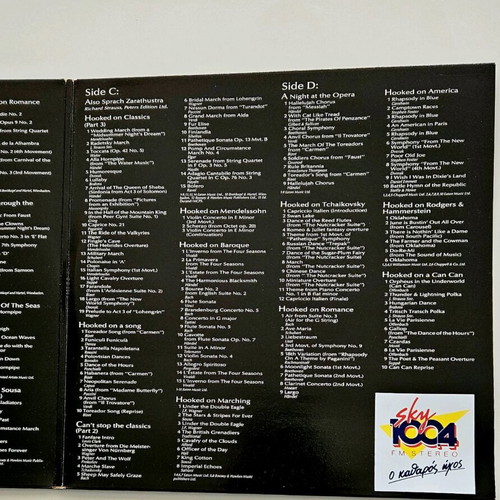 Hooked On Classics double vinyl record like new, 1990 collection