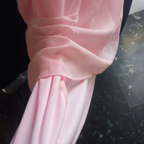 Shein long pink dress like new, size M fits large to XL