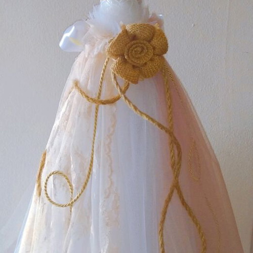 Baptism candle for girl new