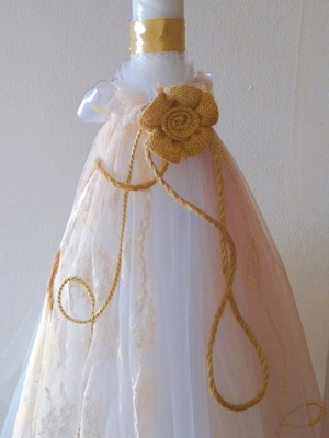 Baptism candle for girl new
