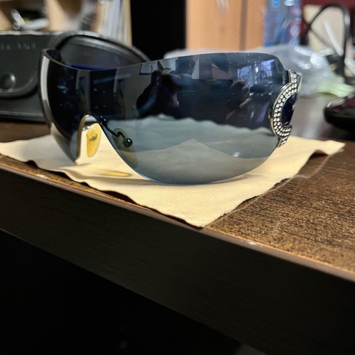 Bvlgari Vintage Women's Sunglasses Blue Navy used
