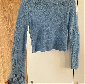 Zara medium γαλάζιο πουλοβερ