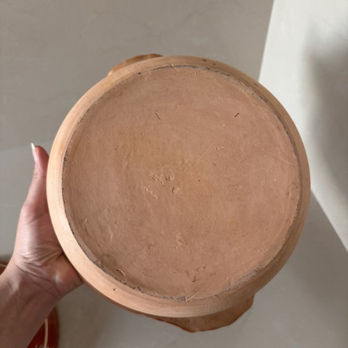 Handpainted Clay Casserole from Portugal like new