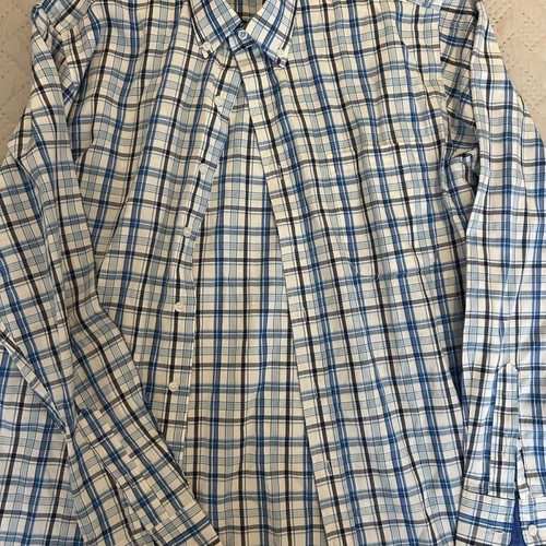 Men's blue checkered shirt like new