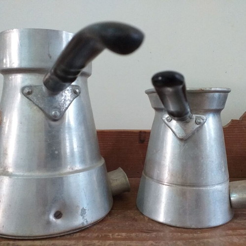 Collectible kettles used Kaza 500W and Rex 250W set
