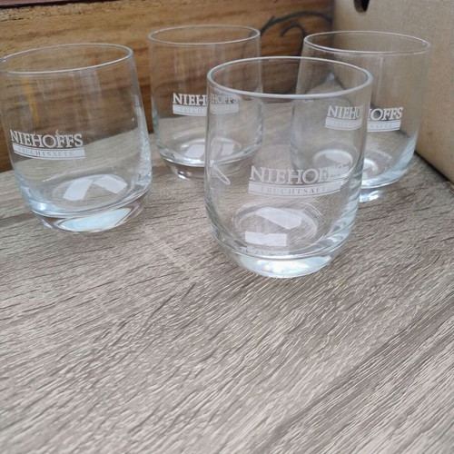 Niehoffs Fruchtsafte Glasses set of 4 like new