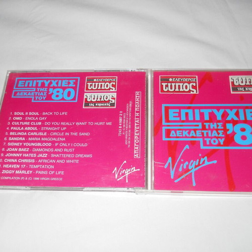 Hits of the 80s CD used, electronic genre