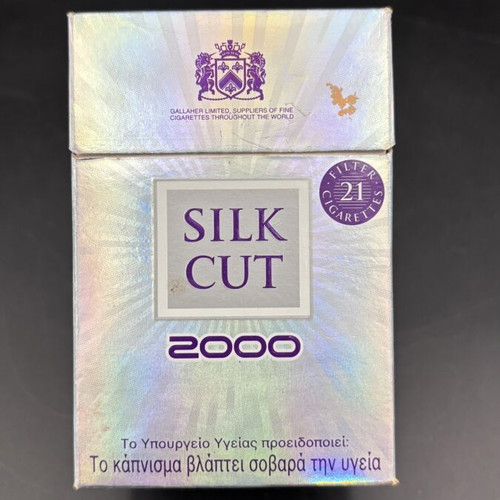 Silk Cut 2000 Holographic Cigarette Packet used, Greek market limited edition collectible