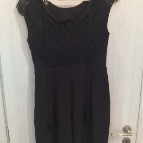 Passager women's jumpsuit size 40 like new, black with lace