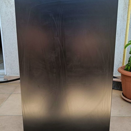 Black metal drawer cabinet