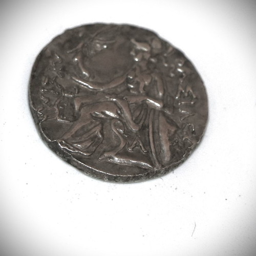 Ancient Coin Alexander the Great Silver Plated Replica Necklace Chain