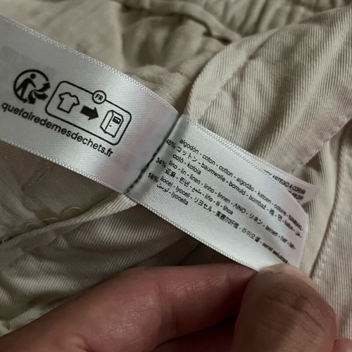 Zara W31 Soft Chino Cotton and Linen Pants