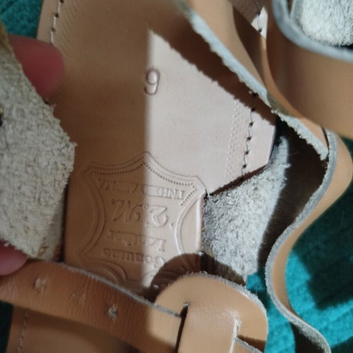 Sandals beige platform, like new, size 36, genuine leather