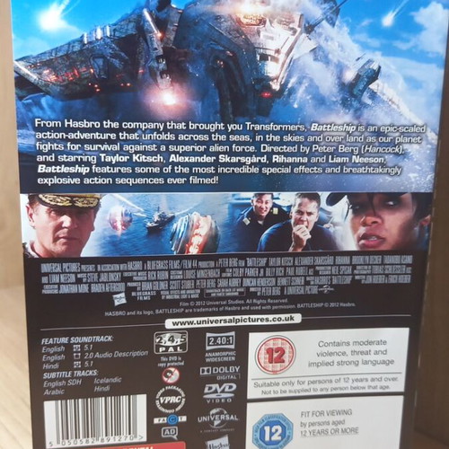 Battleship DVD new with English subtitles