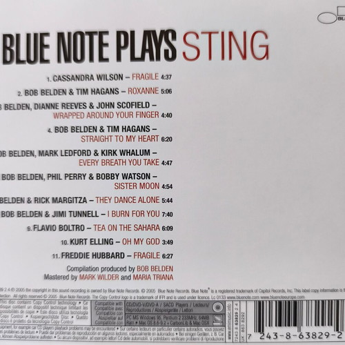 Blue Note Plays Sting CD used, jazz