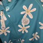 Girls' one-piece swimsuit with long sleeves like new, colorful, size 110 cm