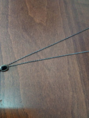 Pendant with black cabochon fo bijou used