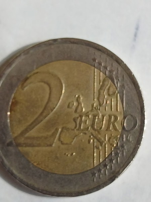2 Euro Coin used with errors