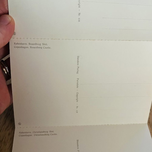 Vintage Copenhagen Postcard Folder set of 10 cards, excellent condition