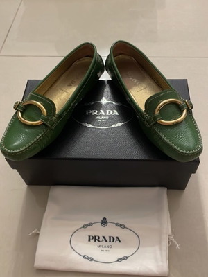 Prada loafers μεταχειρισμένες, πράσινες, μέγεθος 37