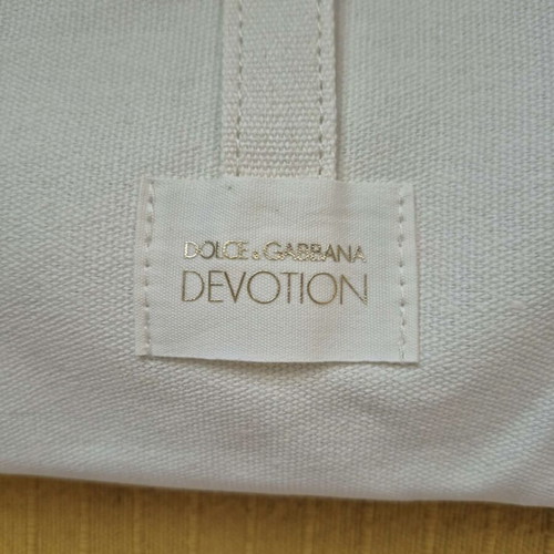Dolce & Gabbana Devotion canvas tote bag, off-white
