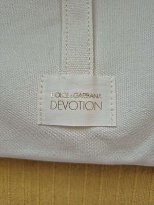 Dolce & Gabbana Devotion canvas tote bag, off-white