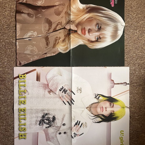 Billie Eilish posters new from Greek magazines