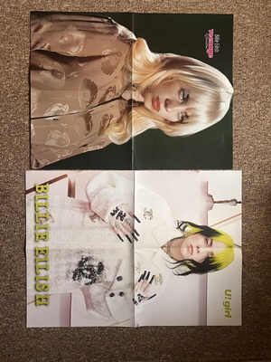 Billie Eilish posters new from Greek magazines