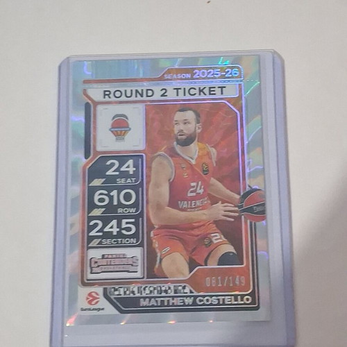 Matthew Costello /149 K.A. Euroleague basketball card