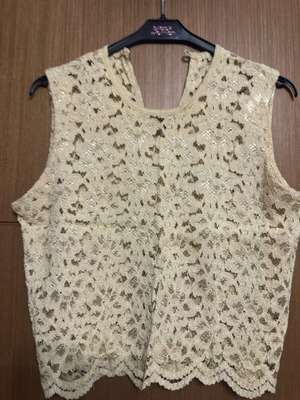 Beige blouse size M like new