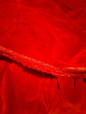 Velvet fabric like new, purple, 5.20x1.50 meters