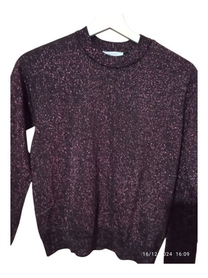& Other Stories festive blouse like new, black and purple