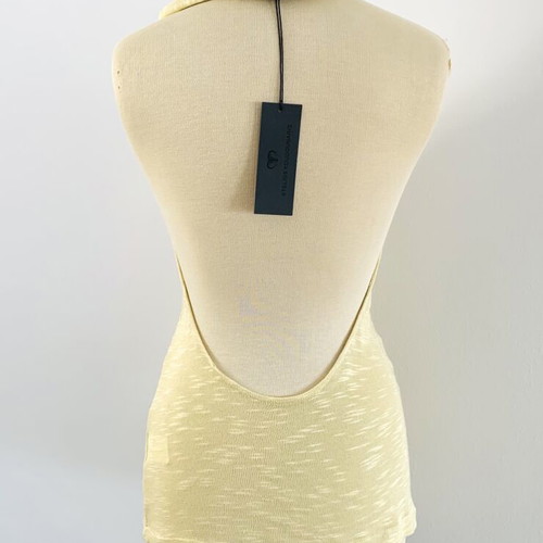 Backless top Stelios Koudounaris, yellow, size S