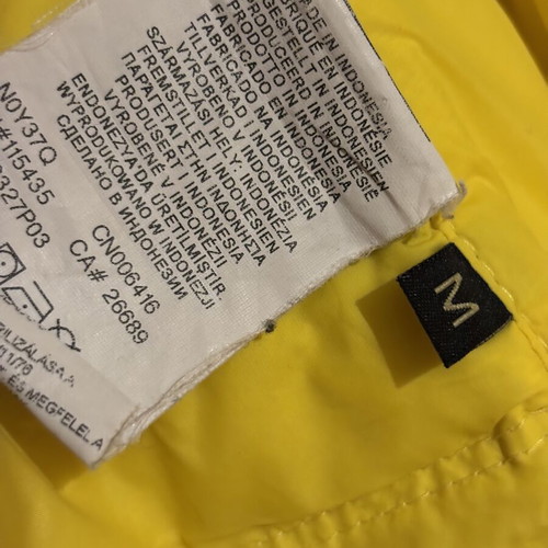 Napapijri Geographic yellow sleeveless puffer vest, M