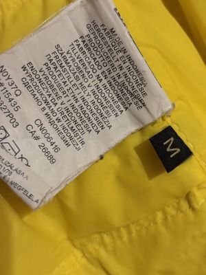 Napapijri Geographic yellow sleeveless puffer vest, M