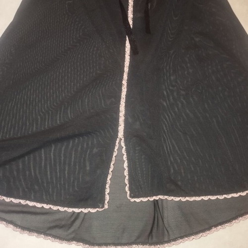 Lingerie sexy baby doll black, like new with pink and red details