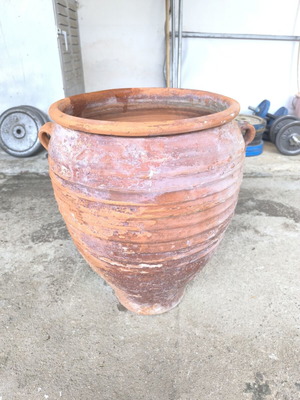 Old ceramic jar used, clay