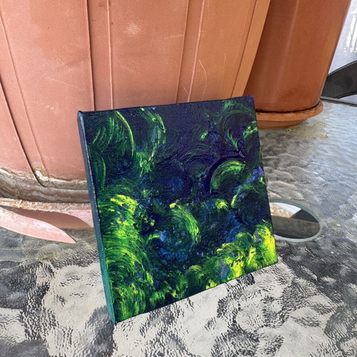 Mini canvas handmade painting