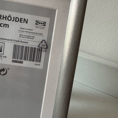 IKEA Silverhöjden 13x18 photo frame new in silver tone