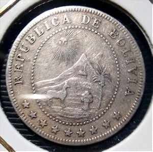 5  Centavos  1909  , BOLIVIA