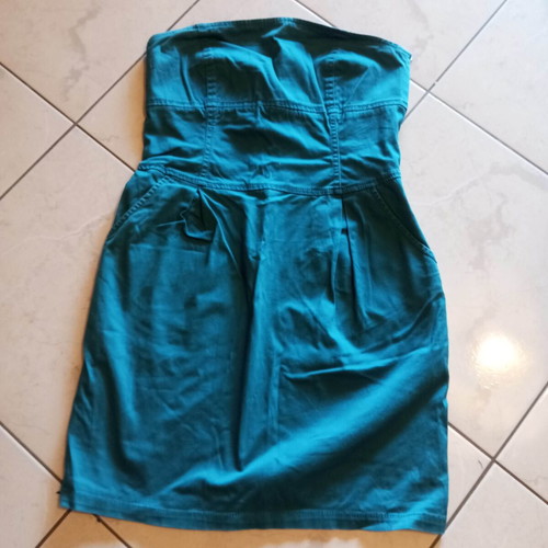 Petrol short dress Bershka like new, size M