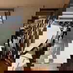 Σετ τραπέζι μπαλκονιού στρογγυλό 190cm σαν καινούργιο με 4 καρέκλες