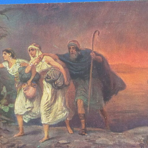 Biblical postcard used, very good condition