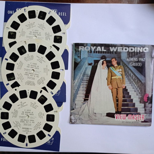 View Master sets dedicated to King Constantine and Anne-Marie's wedding like new