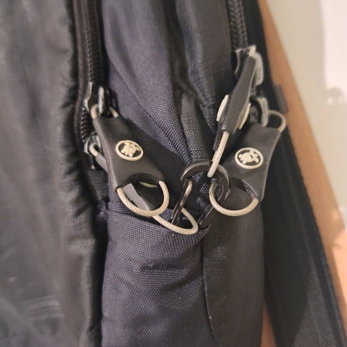 Pacsafe men's bag used with antitheft and RFID protection