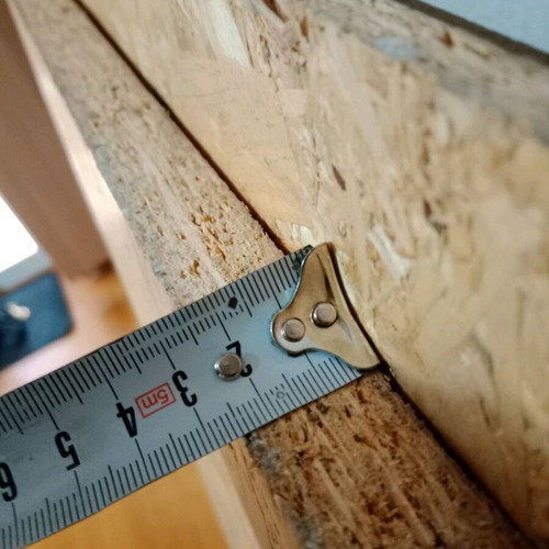OSB wood like new, 2.5 cm thickness, 75 cm width, 1.25 m length